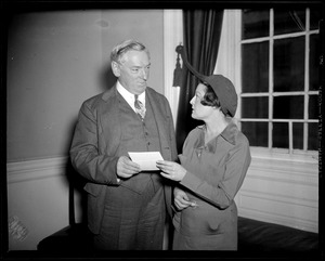 Governor Curley shown with Katherine Donovan