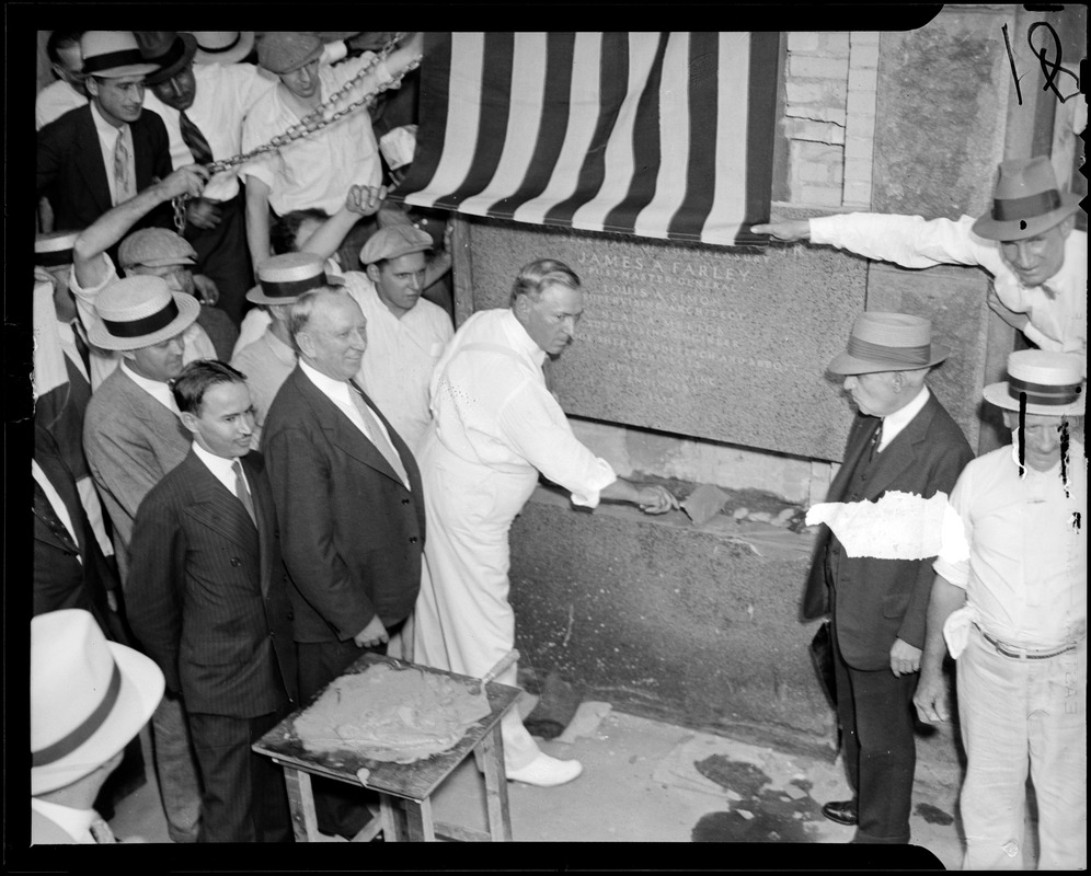 Cornerstone for new parcel post building