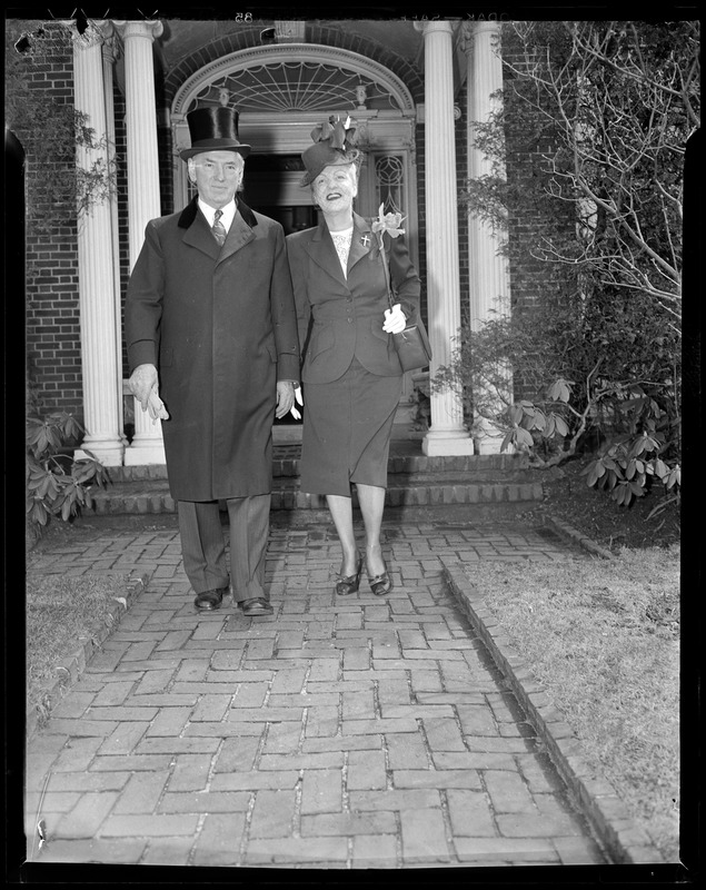 Easter, James shown with his wife