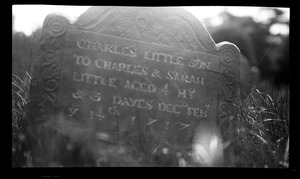 Charles Little gravestone, Old Burying Ground