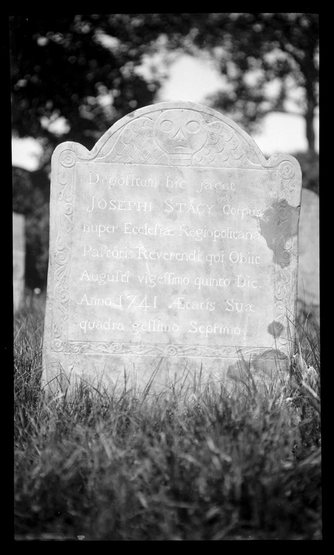 Reverend Joseph Stacy gravestone, Old Burying Ground