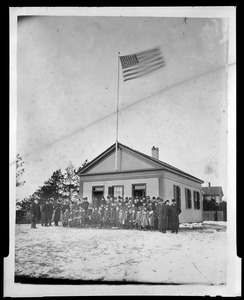 Flagpole dedication at the Stony Brook School