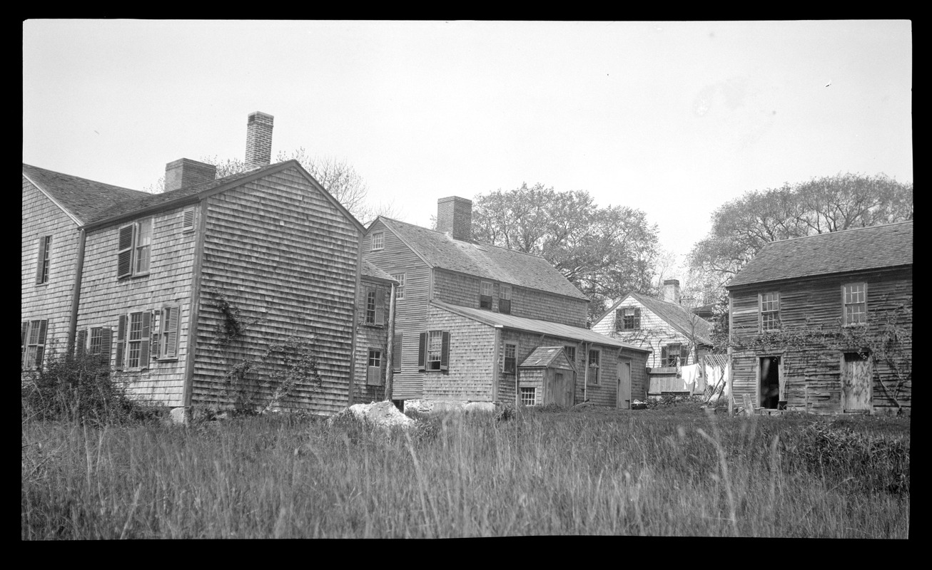 Wrestling Brewster Jr. House and Store, 3 Summer Street and Foster-Drew-Glover House, 5 Summer Street, rear view