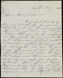 Letter from Annie Allen, Dublin, [Ireland], to Maria Weston Chapman, May 1845