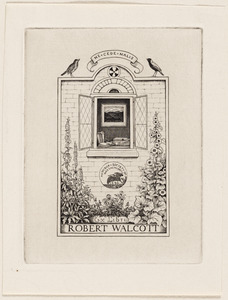 Ex libris Robert Walcott, Audubon Society of Massachusetts