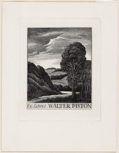 Ex libris Walter Piston