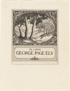 Ex libris George Page Ely