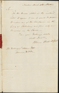 William Hull to Samuel Adams, Newton, March 20, 1797