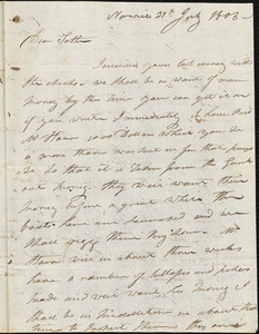 Isaac Hull to Joseph Hull, Norwich, July 31, 1808