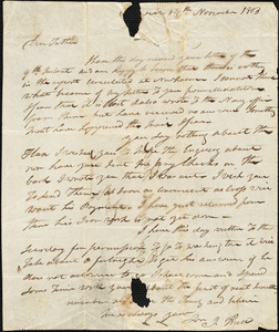Isaac Hull to Joseph Hull, Norwich, November 14, 1808