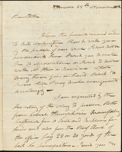 Isaac Hull to Joseph Hull, Norwich, November 25, 1808