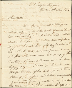 Isaac Hull to Joseph Hull, U.S. Frigate Chesapeake, Boston, May 11, 1809