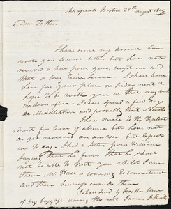 Isaac Hull to Joseph Hull, Chesapeake, Boston, August 28, 1809
