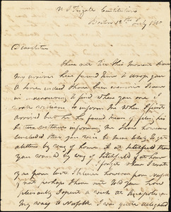 Isaac Hull to Mary Wheeler, Boston, July 12, 1810