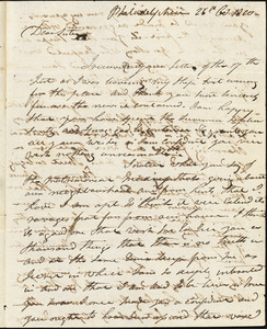 Isaac Hull to Mary Wheeler, Philadelphia, October 26, 1810