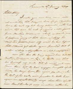 Levi Hull to Mary Wheeler, Savannah, January 16, 1811