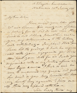 Isaac Hull to Mary Wheeler, New London, January 24, 1811