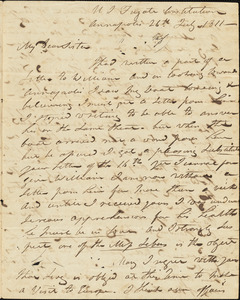 Isaac Hull to Mary Wheeler Hull, Annapolis, July 24, 1811