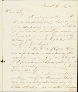 J. Barlow to Paul Hamilton, Paris, December 16, 1811