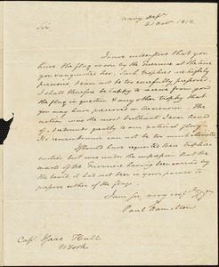 Paul Hamilton to Isaac Hull, Washington, D.C., October 21, 1812