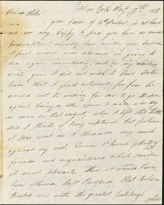 Henry Hull to Mary Wheeler Hull, New York, March 17, 1813