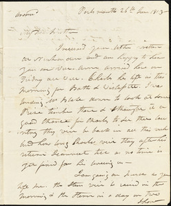 Isaac Hull to Henry Hull, Portsmouth, June 26, 1813
