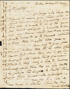 Isaac Hull to Mary Wheeler Hull, Boston, June 8, 1816