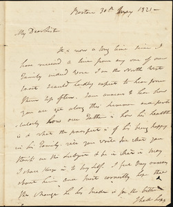 Isaac Hull to Mary Wheeler Hull, Boston, May 30, 1821