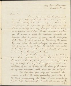 Isaac Hull to Benjamin Silliman enclosing a plan of action between “Constitution & Guerriere,” October 29, 1821 (copy)