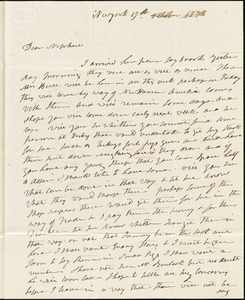 Isaac Hull to Joseph B. Hull, New York, October 17, 1826