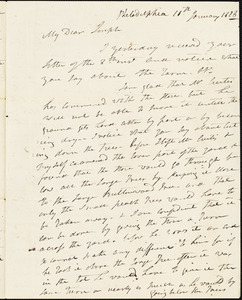 Isaac Hull to Joseph B. Hull, Philadelphia, January 10, 1828