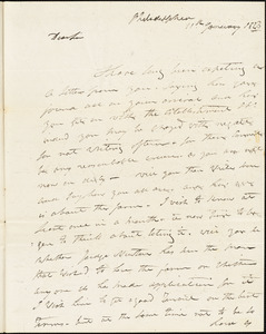 Isaac Hull to Joseph B. Hull, Philadelphia, January 11, 1828