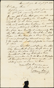 Ethan Alling to Mary Wheeler Hull, Swinsburgh, Ohio, August 9, 1828