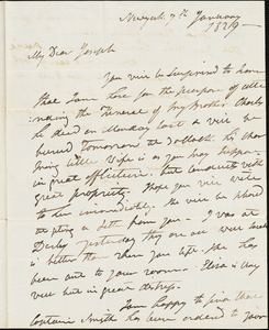 Isaac Hull to Joseph B. Hull, New York, January 7, 1829