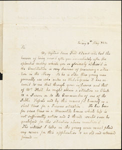 Louisa C. Adams to Isaac Hull, Quincy, May 7, 1831