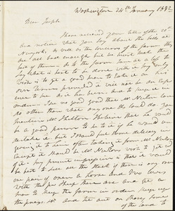 Isaac Hull to Joseph B. Hull, Washington, January 24, 1832