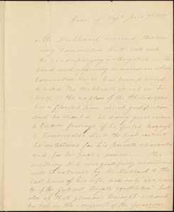 Congressman Hubbard to Isaac Hull, Washington, June 7, 1834