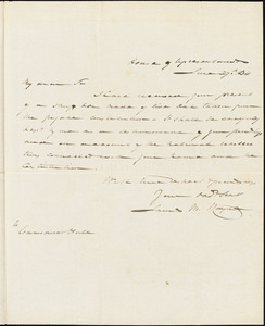 John M. Maynard to Isaac Hull, Washington, June 27, 1834