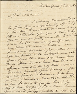 Isaac Hull to Joseph B. Hull, Washington, June 7, 1835