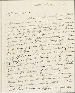 Isaac Hull to Joseph B. Hull, Malta, March 5, 1836