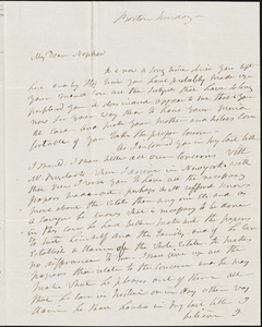 Isaac Hull to Joseph B. Hull, Boston, October 9, 1837 (postmark)