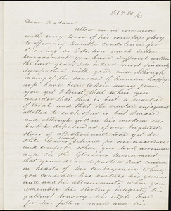 A. Goldsmith to Ann McCurdy Hart Hull, New York, February 21, 1843