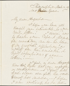 Ann McCurdy Hart Hull to Augusta Hull, Philadelphia, March 14, 1843