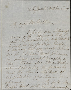 Ann McCurdy Hart Hull to Mary Wheeler Hull, Saybrook, Ct., Oct. 5, 1847