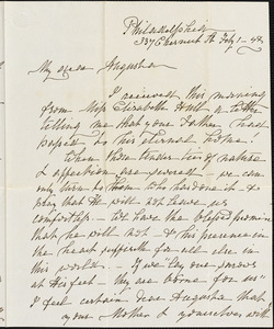 Ann McCurdy Hart Hull to Augusta Hull, Philadelphia, February 1, 1848