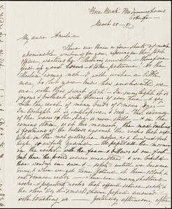 Ann McCurdy Hart Hull to Amelia Hart Hull, Bermuda, March 25, 1851