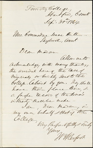 W.B. Kerfoot to Ann McCurdy Hart Hull, Hartford, Ct., September 30, 1864