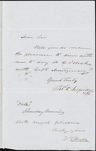 Thomas O. Selfridge to Joseph B. Hull