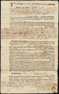 Hull, Isaac. Documents relating to properties held by Isaac Hull in Charlestown, 1732-1838