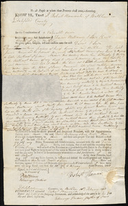 Hull, Levi. Deeds to properties, 1808-1825